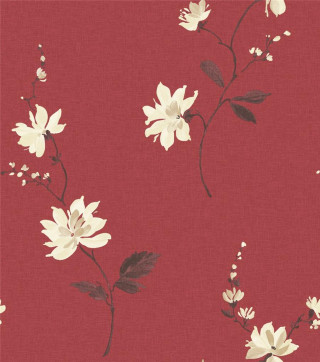 Red white flowered wallpaper floral - white flower free wallpaper
