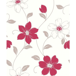 Red white flower wallpaper leaves - an ultrafine free wallpaper