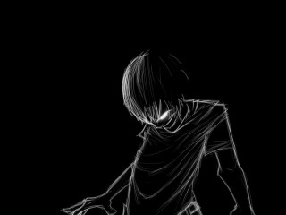 Drawing person black background white - a sketch free wallpaper