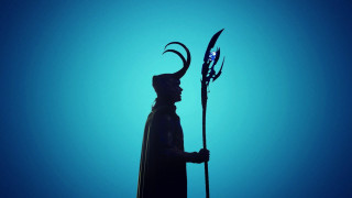 Horned man statue backlit staff - a statue of a man free wallpaper
