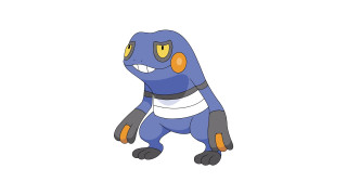 Cartoon blue pokemon derf happy - a pose free wallpaper