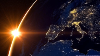 Earth lights bright night sky - the dark night sky free wallpaper