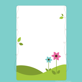 Flower leaf green field blue - a green leaf free wallpaper