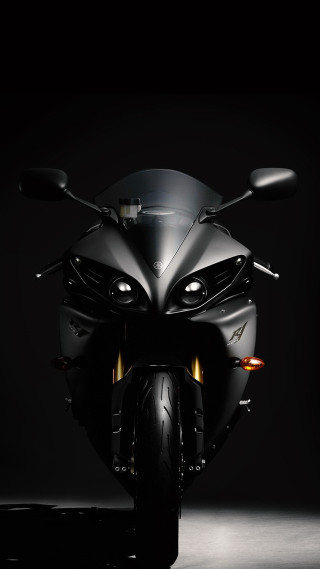 Black motorcycle digital rendering front - cafer bater free wallpaper