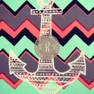Anchor monogram circle folkart artdeco - rich free wallpaper