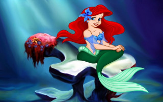 Mermaid rock jelly water sitting - pixar and disney animation free wallpaper