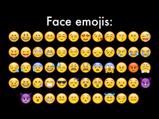 Emojis expressions color variety screenshot - different expression free wallpaper