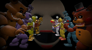 Cartoon characters group giant head - a group of cartoon characters free wallpaper