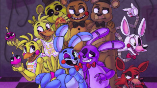Cartoon characters checkered floor purple - floor free wallpaper