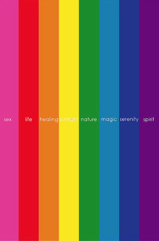 Rainbow colored background with words - ellsworth kelly free wallpaper