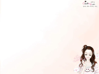 Girl sitting bed phone pink - a pink heart free wallpaper