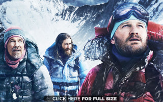 Men snow mountains banner group - a group of men free wallpaper