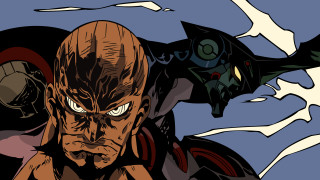 Cartoon man demon face chest - eizan kikukawa free wallpaper
