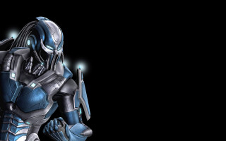 Robot standing dark hands hips - his hip free wallpaper