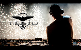 Dj headphones stage fireworks tiesto - firework free wallpaper