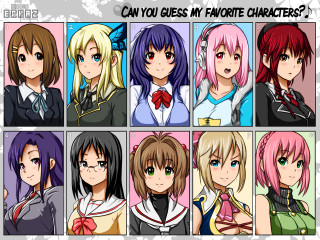 Anime characters expressions diverse faces 8 - a bunch of anime characters free wallpaper