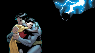 Man hugging woman batman background - andrew robinson free wallpaper