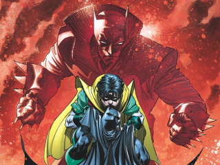 Batman demon red background comic 2 - background free wallpaper