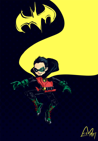 Batman character black background yellow - a batman character free wallpaper
