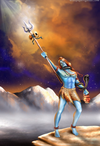 Man sword star mountains sky - professional digital painting free wallpaper