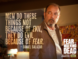 Man poster quote fear evil - man free wallpaper