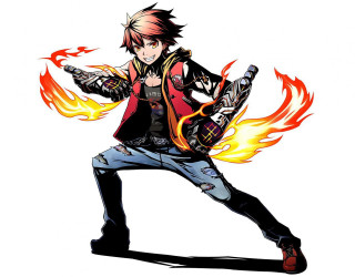 Man guitar flame arm red - a red jacket free wallpaper