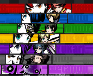 Anime characters colorful expressions group - a group of anime characters free wallpaper