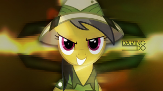 Yellow pony hat green jacket - a cartoon picture free wallpaper