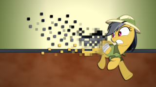 Cartoon pony hat green shirt 2 - a cartoon pony free wallpaper