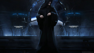 Woman black robe dark room - a black robe free wallpaper