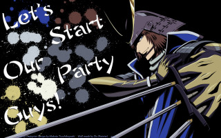 Man blue outfit sword party - a blue outfit holding free wallpaper