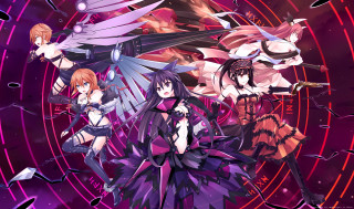 Anime girls purple background stars - a purple background free wallpaper