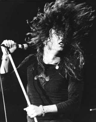 Woman long hair stage microphone - flowing hair free wallpaper