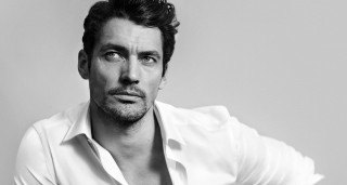 Bearded man white shirt pose - facial feature free wallpaper