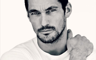 Man beard white shirt posing - facial feature free wallpaper