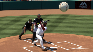 Baseball player swinging bat catcher - a baseball player free wallpaper