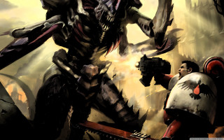 Giant alien attacking man helmet - a man in a helmet free wallpaper