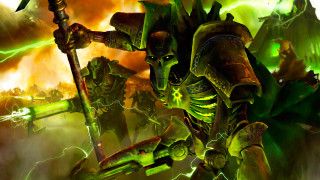 Green demon holding spear green - a spear free wallpaper