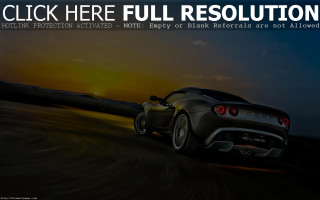 Car driving road sunset caption - modern european ink painting free wallpaper