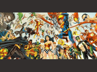Colorful costume diverse group people - marvel comic free wallpaper