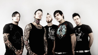 Men tattoos white wall group - biomechanical free wallpaper
