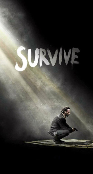Man kneeling spotlight stage survive - neoplasticism free wallpaper
