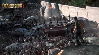 Dead rising crowd cars man - a scene free wallpaper