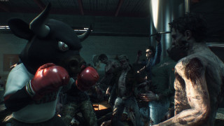 Zombies warehouse cow mask boxing - a warehouse free wallpaper