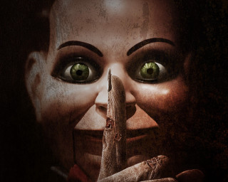 Creepy woman holding banana green - green eye free wallpaper