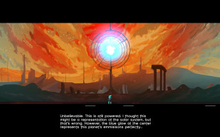 Man giant red ball desert - a sky background and a quote free wallpaper