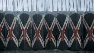 Fence flag birds perched antipodeans - bird free wallpaper