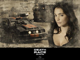 Woman standing car movie poster - a car in the background free wallpaper