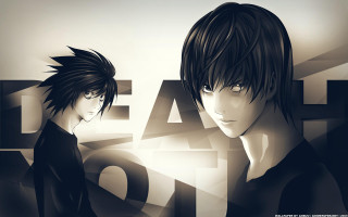 Anime characters standing wall fear - out free wallpaper