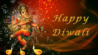 Happy diwali lord ganeshri glowing - happy free wallpaper